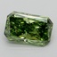 0.78 Ct. Fancy Vivid  Green Radiant Lab Grown Diamond