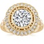 18K Yellow Gold Bella Diamond Ring, smalltop view
