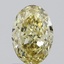 1.00 Ct. Fancy Yellow Oval Lab Grown Diamond