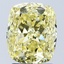 3.03 Ct. Fancy Vivid Yellow Cushion Lab Grown Diamond
