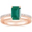 14K Rose Gold Luxe Viviana Diamond Ring (1/3 ct. tw.) with 2mm Comfort Fit Wedding Ring