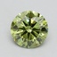 1.23 Ct. Fancy Vivid Green Round Lab Grown Diamond