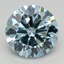 2.76 Ct. Fancy Vivid Blue Round Lab Grown Diamond