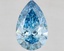 8.56 Ct. Fancy Vivid Blue Pear Lab Grown Diamond