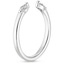 18K White Gold Nora Diamond Ring, smallside view
