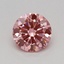 0.32 Ct. Fancy Vivid Pink Round Lab Grown Diamond