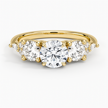 Luxe Nadia Three Stone Diamond Ring