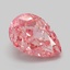 4.02 Ct. Fancy Vivid Pink Pear Lab Grown Diamond