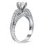The Tamia Ring, smalltop view on a hand