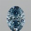 2.0 Ct. Fancy Vivid Blue Oval Lab Grown Diamond