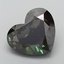 4.04 Ct. Fancy Deep Green Heart Lab Grown Diamond