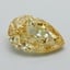 4.01 Ct. Fancy Vivid Yellow Pear Lab Grown Diamond