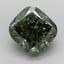2.60 Ct. Fancy Vivid  Green Cushion Lab Grown Diamond