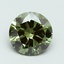 3.01 Ct. Fancy Vivid Green Round Lab Grown Diamond