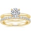 18K Yellow Gold Petite Heritage Diamond Ring with Luxe Heritage Diamond Ring (1/3 ct. tw.)