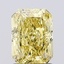 1.57 Ct. Fancy Vivid Yellow Radiant Lab Grown Diamond