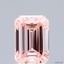 1.57 Ct. Fancy Vivid Pink Emerald Lab Grown Diamond