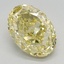 3.38 Ct. Fancy Vivid Yellow Oval Lab Grown Diamond