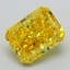 2.46 Ct. Fancy Vivid Yellow Radiant Lab Grown Diamond