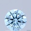 0.69 Ct. Fancy Vivid Blue Round Lab Grown Diamond
