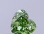 0.29 Ct. Fancy Vivid  Green Heart Lab Grown Diamond