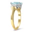 The Juneau Ring, smalltop view on a hand