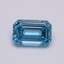 1.01 Ct. Fancy Intense Blue Emerald Lab Grown Diamond