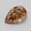 0.34 Ct. Light  Brown Pear Lab Grown Diamond