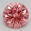 3.04 Ct. Fancy Vivid Pink Round Lab Grown Diamond