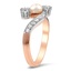 The Latosha Ring, smalltop view on a hand
