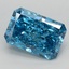 1.51 Ct. Fancy Vivid Blue Radiant Lab Grown Diamond