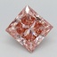 1.56 Ct. Fancy Intense Pink Princess Lab Grown Diamond