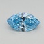 0.46 Ct. Fancy Vivid Blue Marquise Lab Grown Diamond