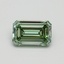 0.68 Ct. Fancy Intense Green Emerald Lab Grown Diamond