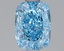 1.14 Ct. Fancy Vivid Blue Cushion Lab Grown Diamond