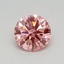 0.45 Ct. Fancy Vivid Pink Round Lab Grown Diamond
