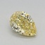 0.77 Ct. Fancy Yellow Pear Lab Grown Diamond
