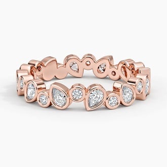 Olivetta Eternity Bezel Diamond Ring (3/4 ct. tw.) in 14K Rose Gold