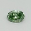 0.30 Ct. Fancy Vivid Green Oval Lab Grown Diamond