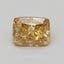 0.72 Ct. Fancy Intense Brownish Yellow Cushion Lab Grown Diamond