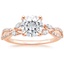 14K Rose Gold Luxe Willow Diamond Ring (1/4 ct. tw.), smalltop view