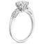 18K White Gold Peony Diamond Ring, smallside view