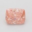 0.90 Ct. Fancy Vivid Pink Cushion Lab Grown Diamond