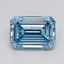 3.08 Ct. Fancy Vivid  Blue Emerald Lab Grown Diamond