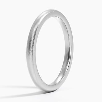 Satin Comfort Fit 2mm Wedding Ring