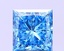 3.04 Ct. Fancy Vivid Blue Princess Lab Grown Diamond