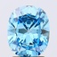 1.72 Ct. Fancy Vivid Blue Cushion Lab Grown Diamond