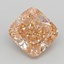 2.71 Ct. Fancy Intense Brownish Orange Cushion Lab Grown Diamond