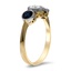 The Romona Ring, smalltop view on a hand