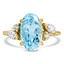Retro Aquamarine Cocktail Ring